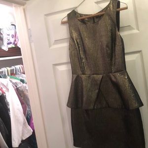 Gold metallic dress